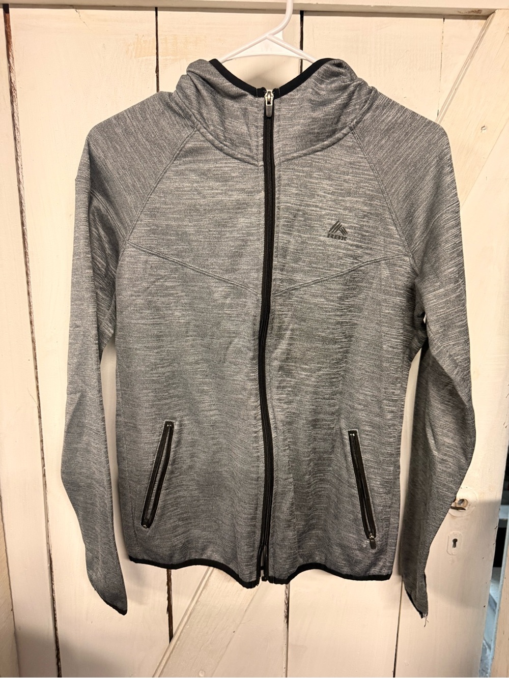 RBX Performance Athletic Full-Zip Hoodie Jacket - Gray
